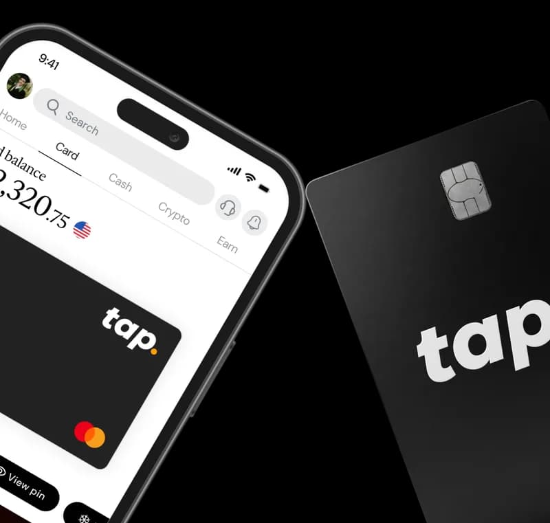 Tap physical and virtual card for spending