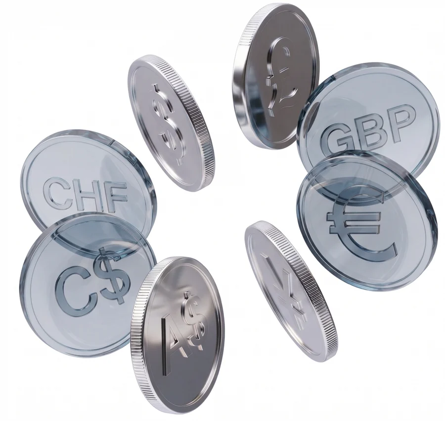 International currency coins